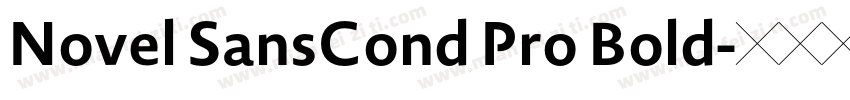 Novel SansCond Pro Bold字体转换